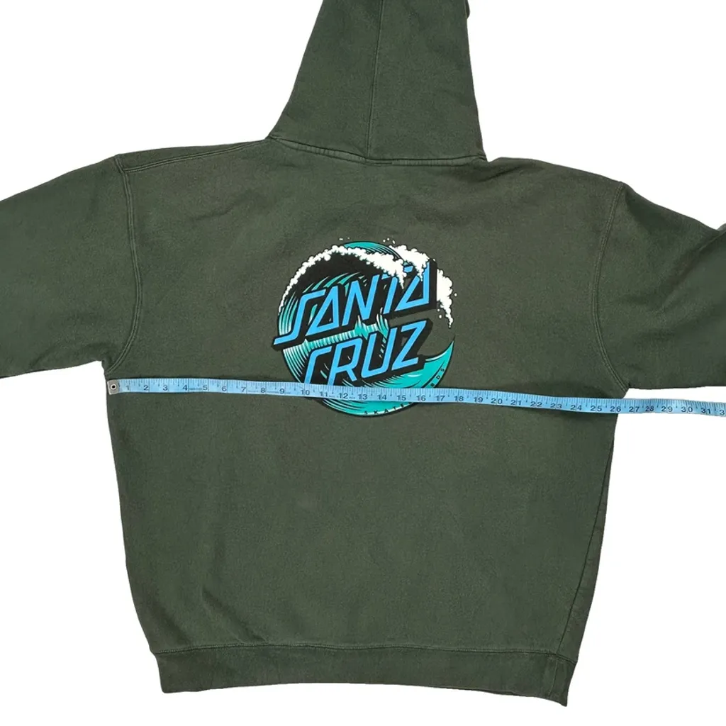 Santa Cruz Hoodie - XL Green Cotton - Image 7