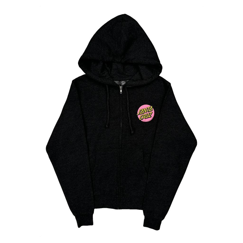 Santa Cruz Graphic Hoodie - Small Black Cotton Blend