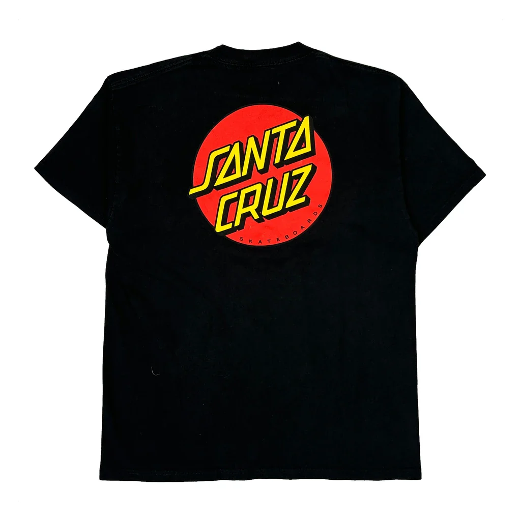 Santa Cruz T-Shirt - Large Black Cotton - Image 2