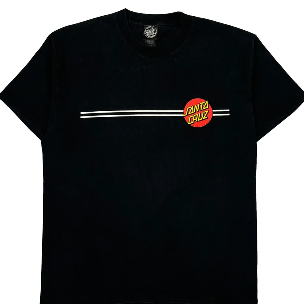 Santa Cruz T-Shirt - Large Black Cotton - Image 5