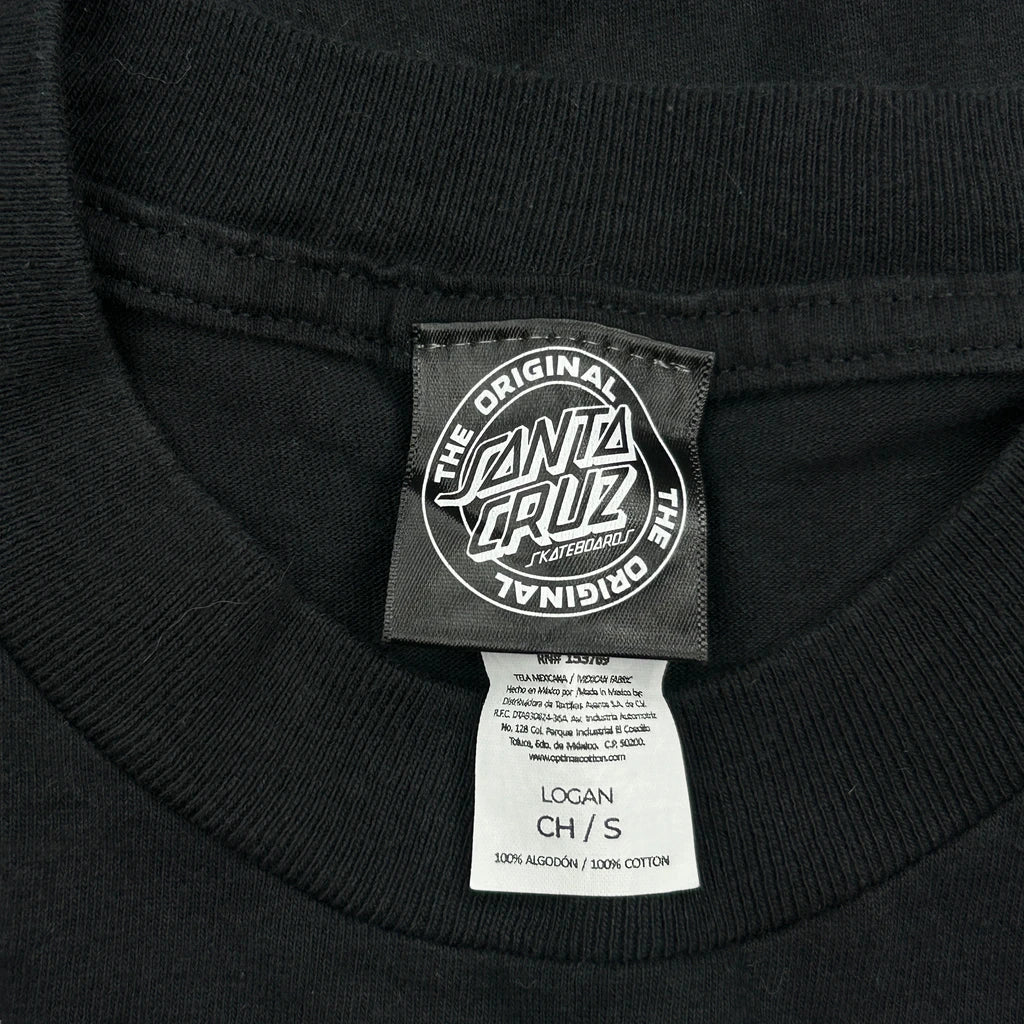 Santa Cruz Graphic T-Shirt - Small Black Cotton - Image 3