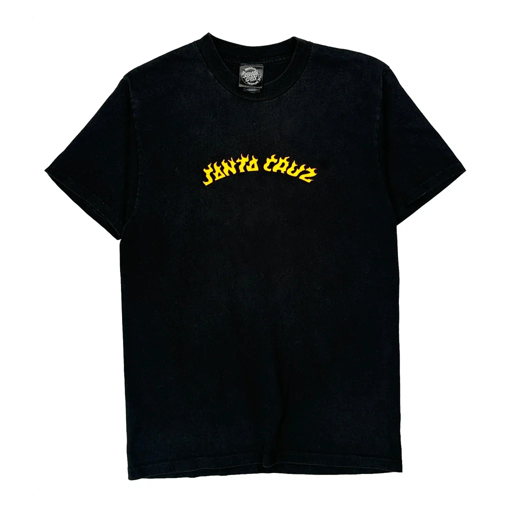Santa Cruz T-Shirt - Small Black Cotton