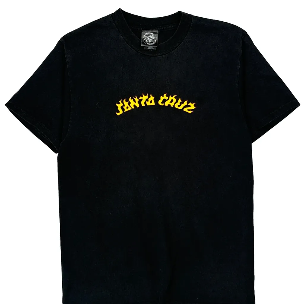 Santa Cruz T-Shirt - Small Black Cotton - Image 5