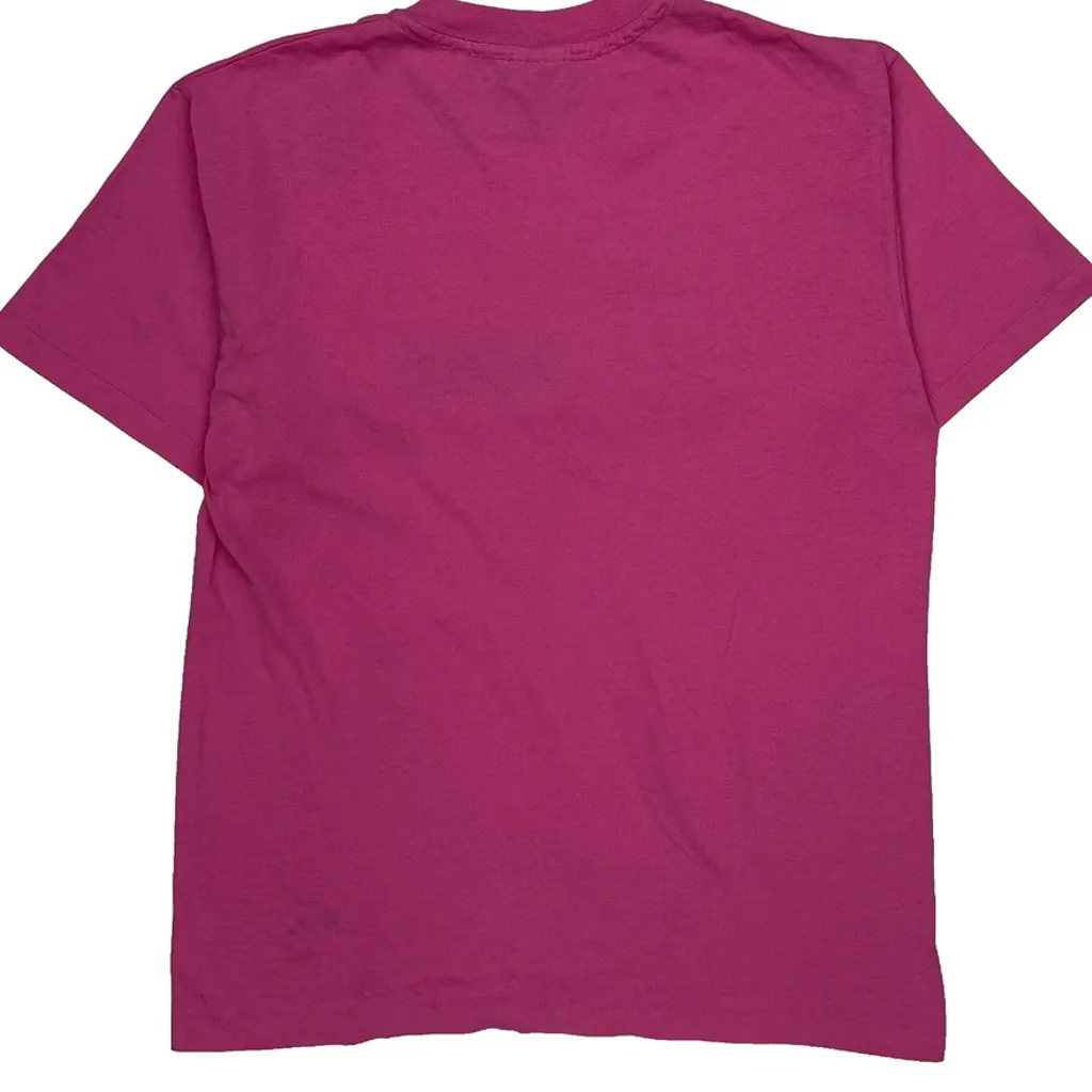 Santa Fe New Mexico Anvil Single Stitch T-Shirt - Medium Pink Cotton - Image 6