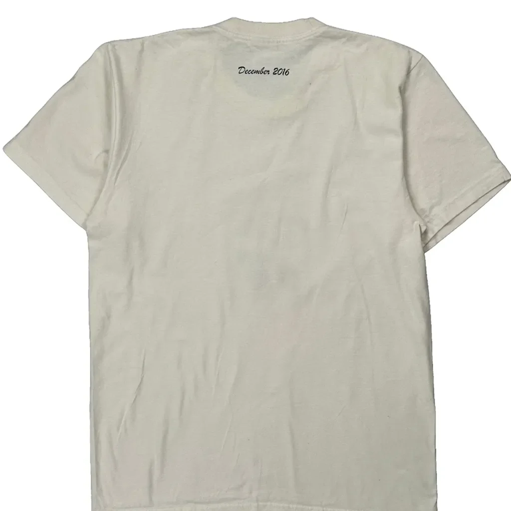 Santa Graphic Supreme Christmas T-Shirt - Medium White Cotton - Image 6