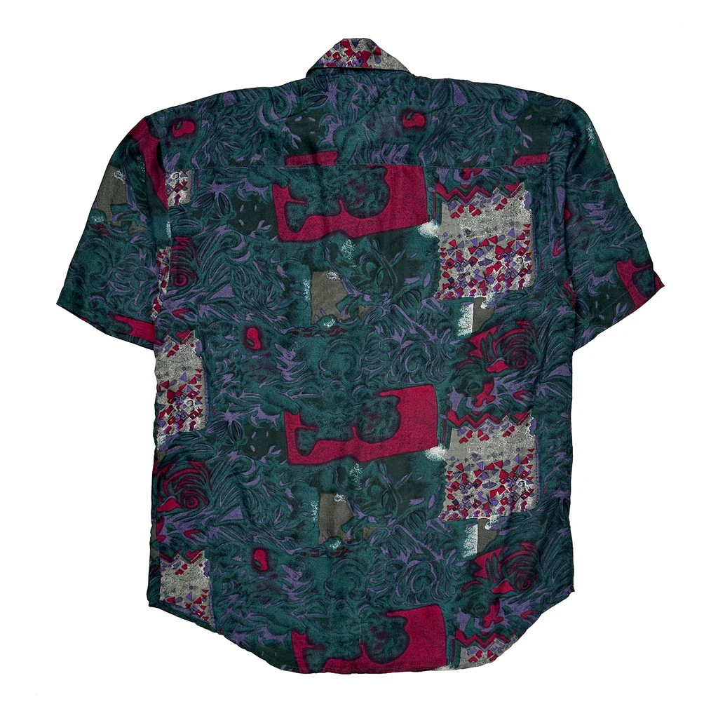 Santana Patterned Shirt - Medium Multicoloured Silk - Image 2