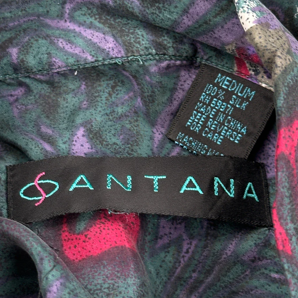 Santana Patterned Shirt - Medium Multicoloured Silk - Image 3