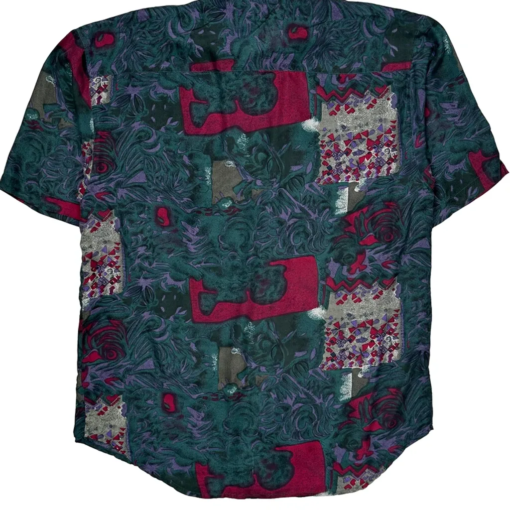 Santana Patterned Shirt - Medium Multicoloured Silk - Image 6