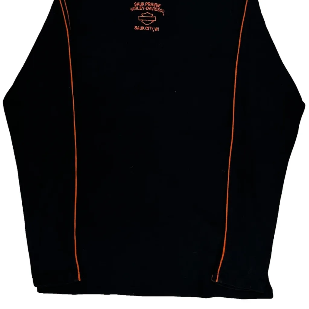 Sauk Prairie Harley-Davidson Harley Davidson Spellout Rollneck - XL Black Cotton - Image 7