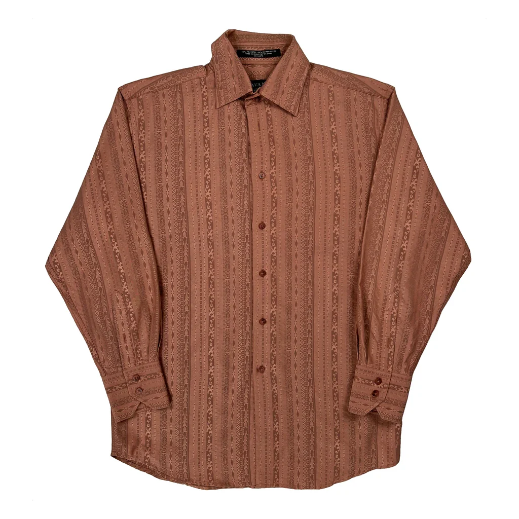 Savane Shirt - Medium Brown Polyester Blend