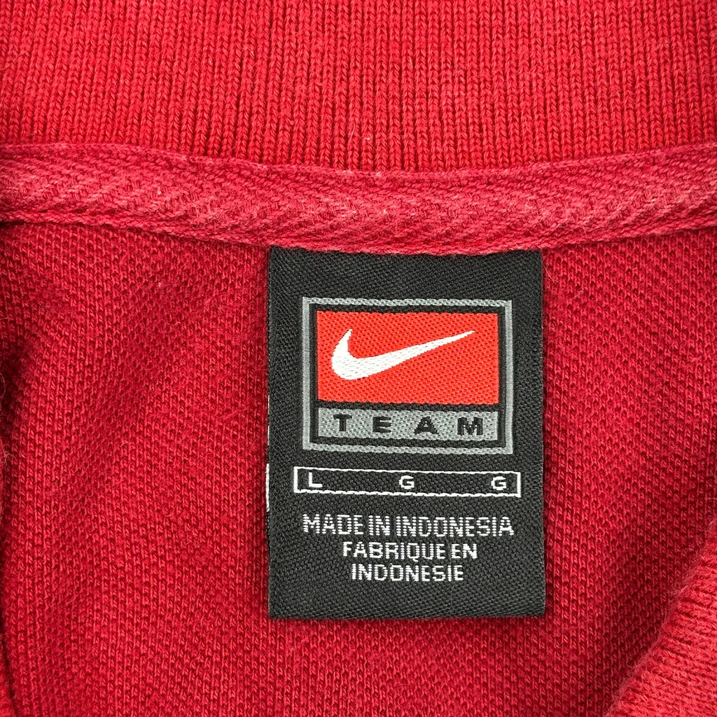 Sc Nike College Polo Shirt - Large Red Cotton - Image 3