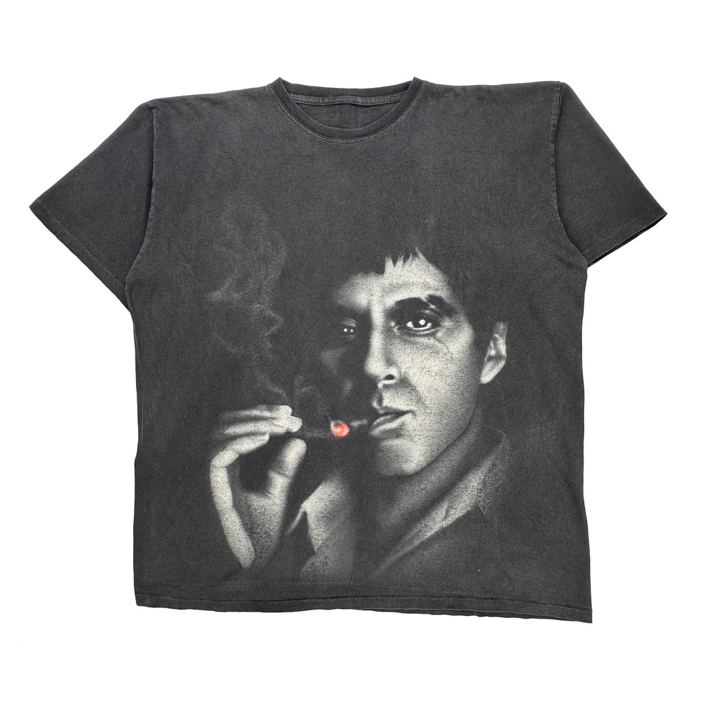 Scarface Graphic T-Shirt - 3XL Black Cotton