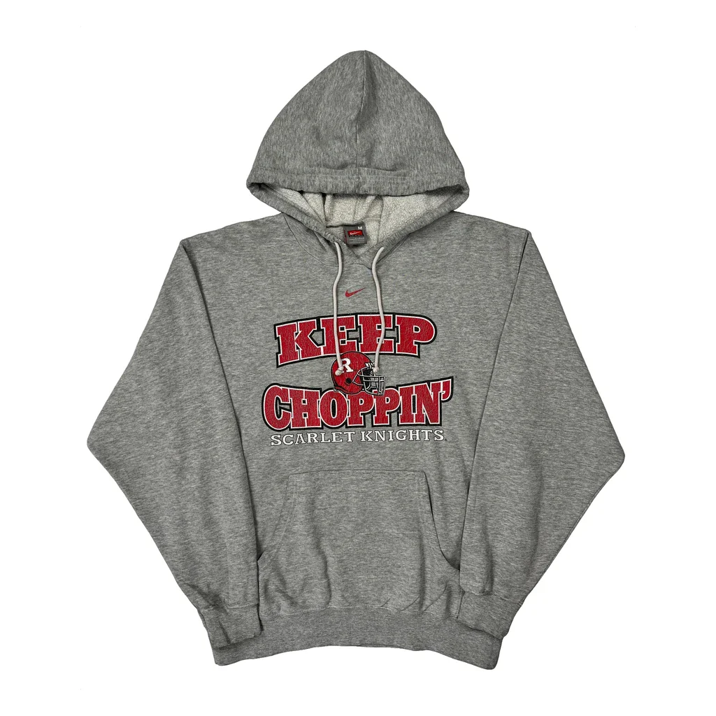 Scarlet Knights Nike Hoodie - Medium Grey Cotton