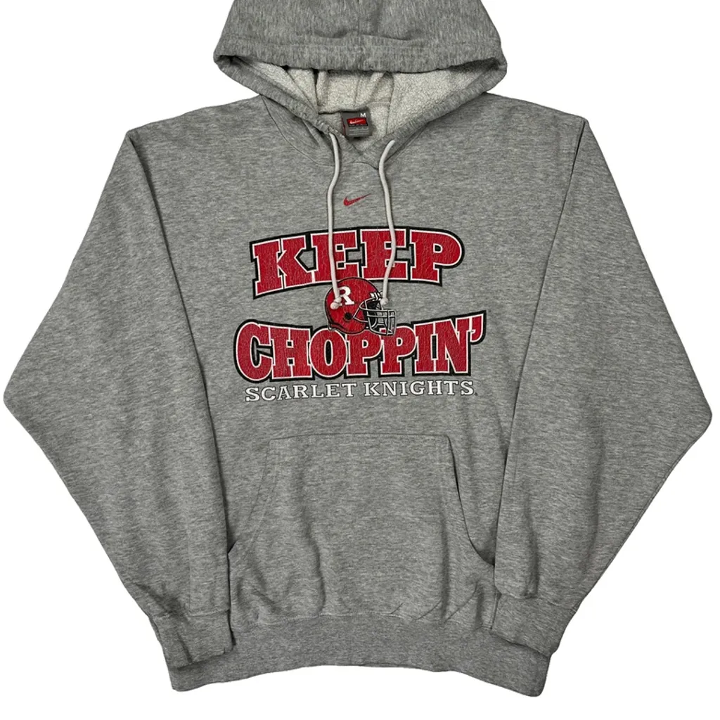 Scarlet Knights Nike Hoodie - Medium Grey Cotton - Image 4