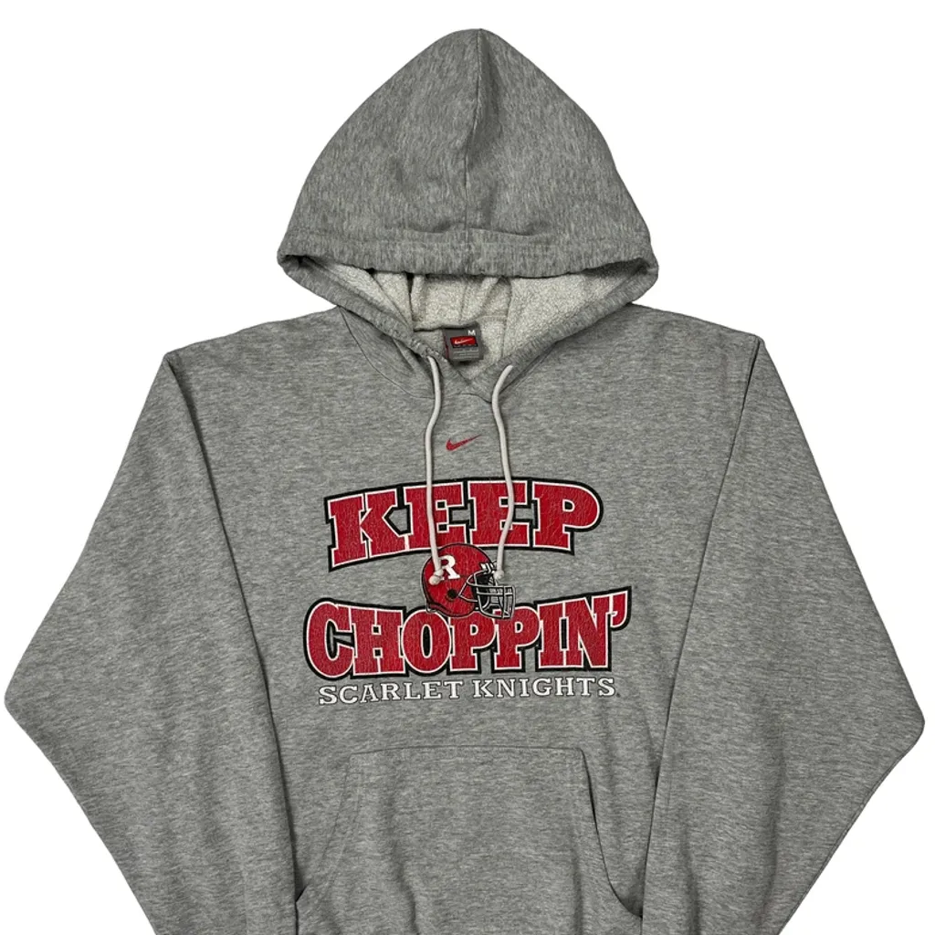 Scarlet Knights Nike Hoodie - Medium Grey Cotton - Image 5
