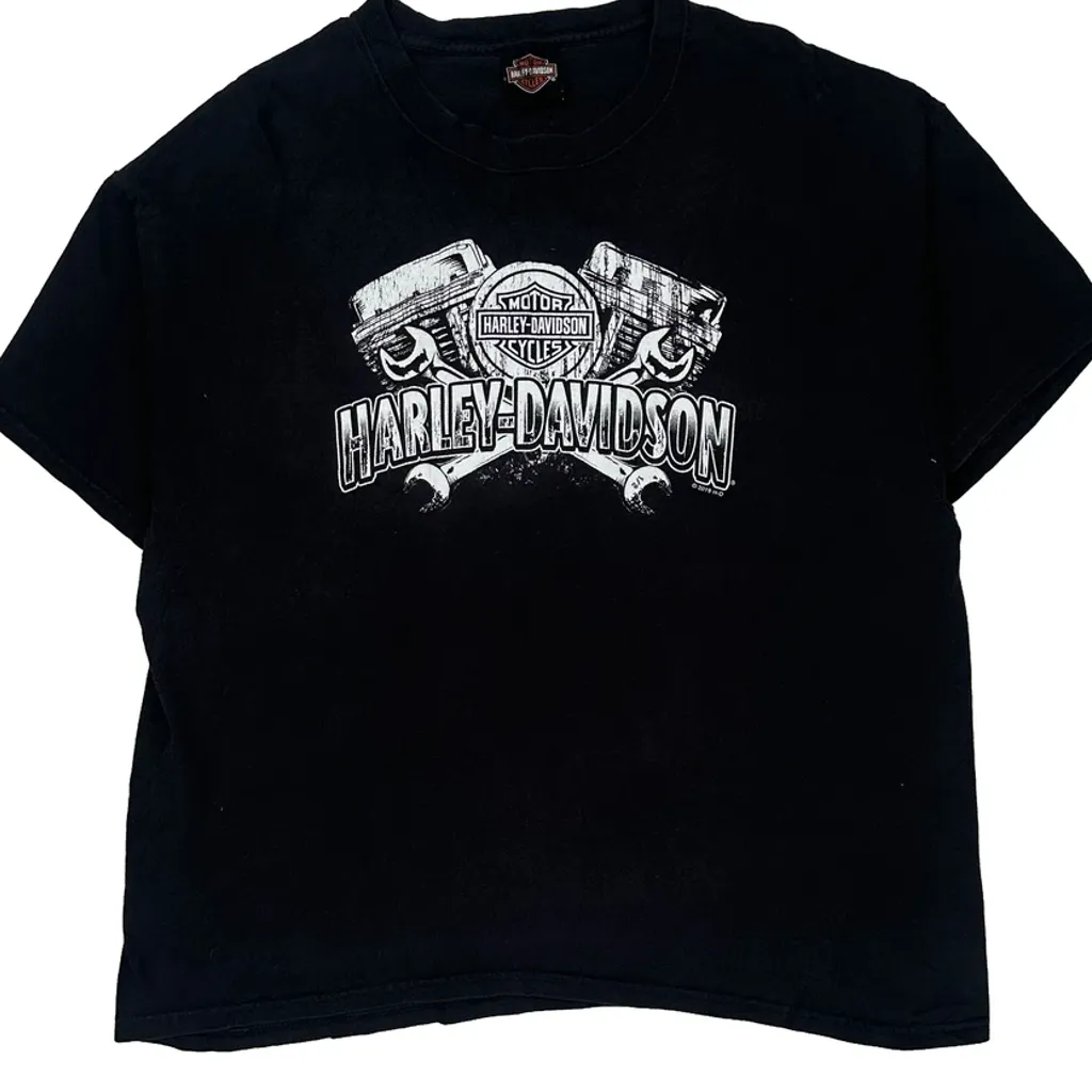Schaeffer'S Harley-Davidson Harley Davidson Graphic T-Shirt - Large Black Cotton - Image 5