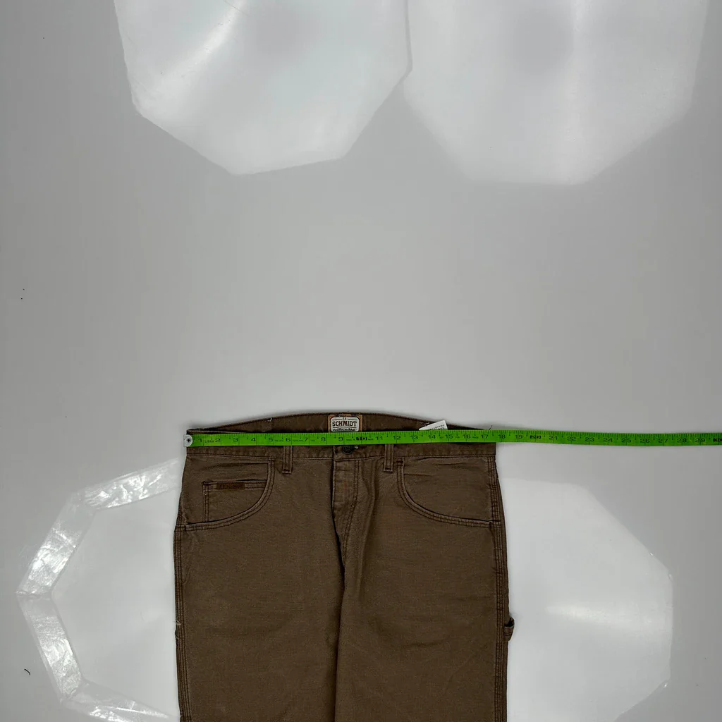 Schmidt Carpenter Trousers - 35W 30L Brown Cotton - Image 3