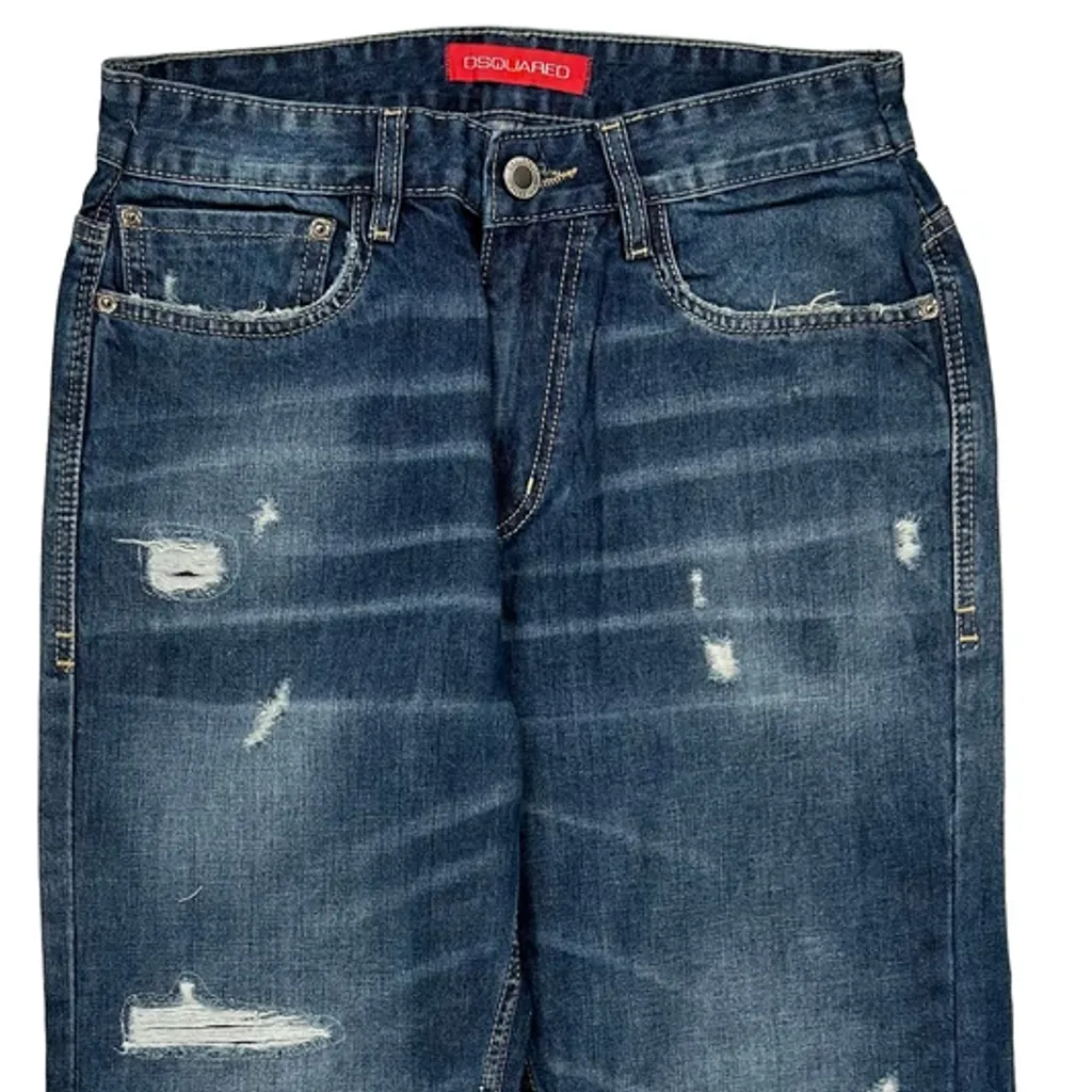 Scooby Doo Dsquared2 Baggy Graphic Jeans - 30W 26L Blue Cotton - Image 10