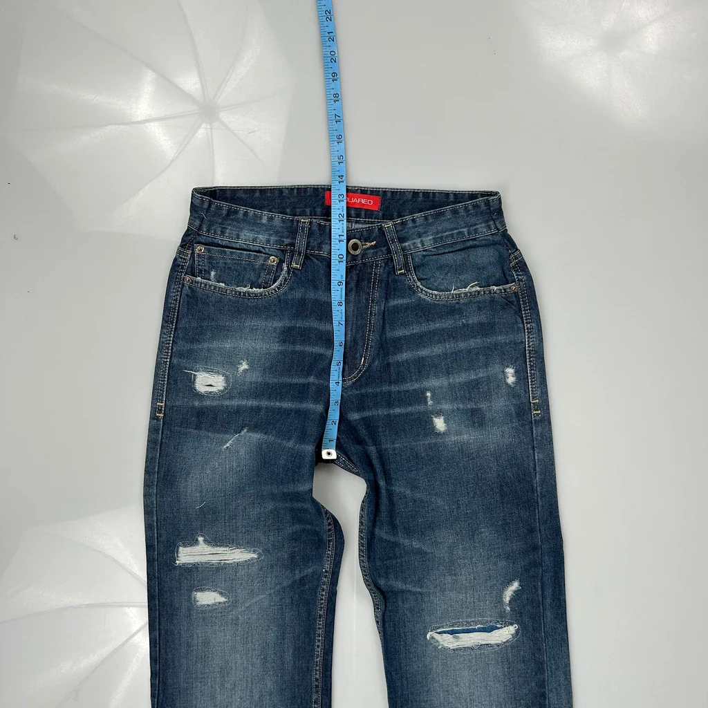 Scooby Doo Dsquared2 Baggy Graphic Jeans - 30W 26L Blue Cotton - Image 4