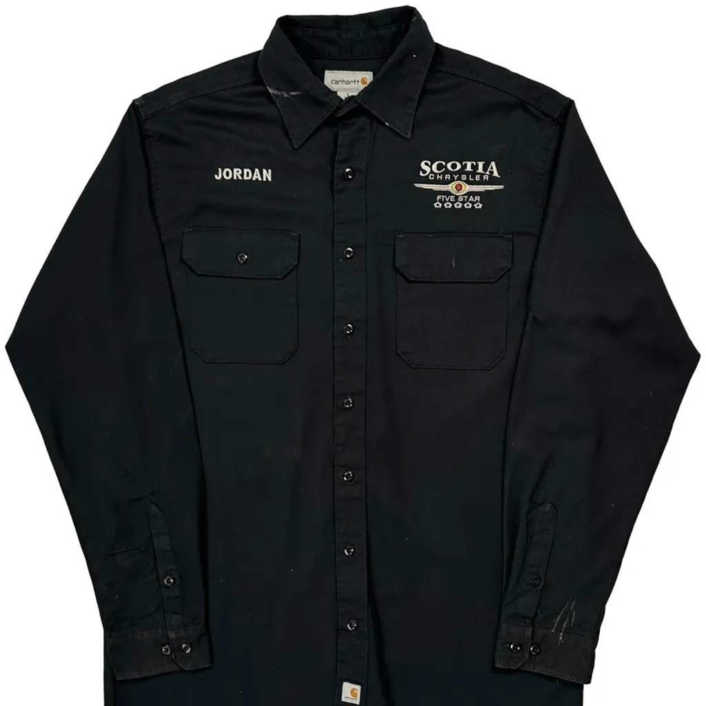 Scotia Chrysler Carhartt Tall Shirt - Large Black Cotton - Image 5