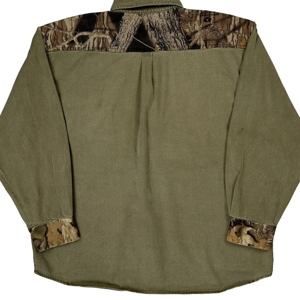 Scottish Greys Camo Shirt - XL Green Cotton - Image 6