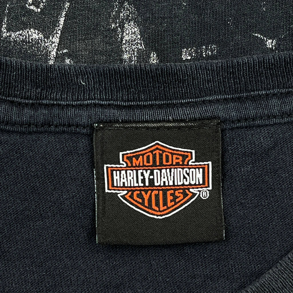 Screamin' Eagle Harley Davidson Graphic T-Shirt - Medium Black Cotton - Image 4