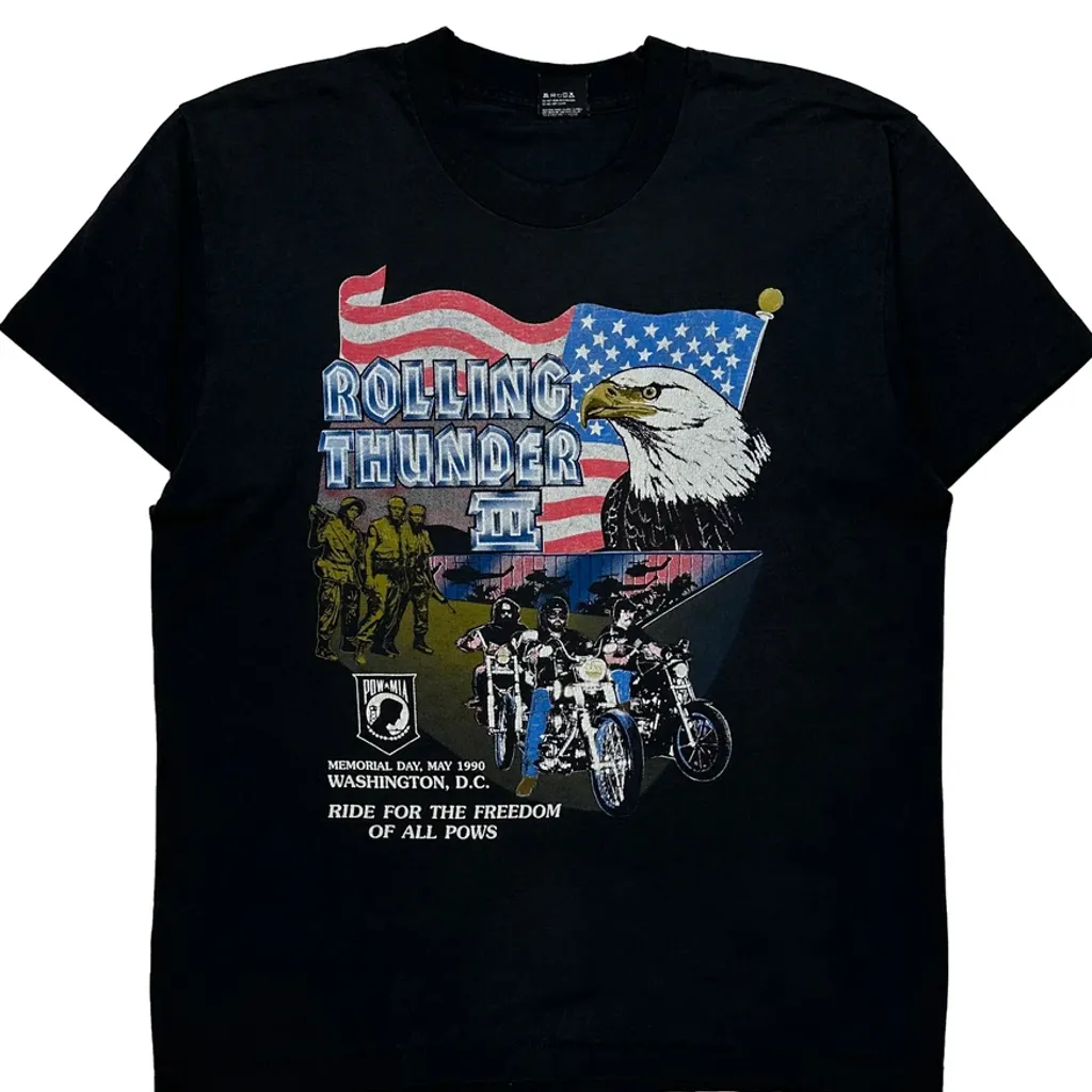 Screen Stars Single Stitch T-Shirt - XL Black Cotton Blend - Image 5