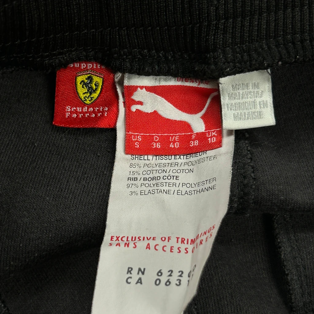 Scuderia Ferrari Puma Track Pants - Small Black Polyester - Image 3