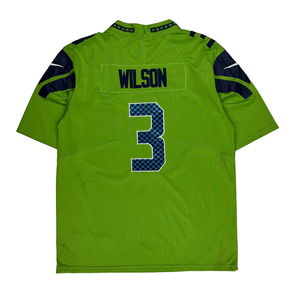 Seahawks Nike Football Jersey - Large Green Polyester - Image 2