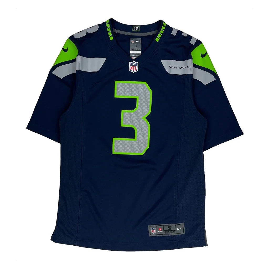 Seahawks Nike Football Jersey - Small Navy Polyester