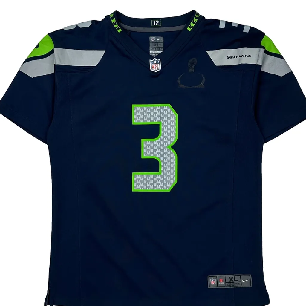 Seahawks Nike Nfl Jersey - XL Navy Polyester - Image 5