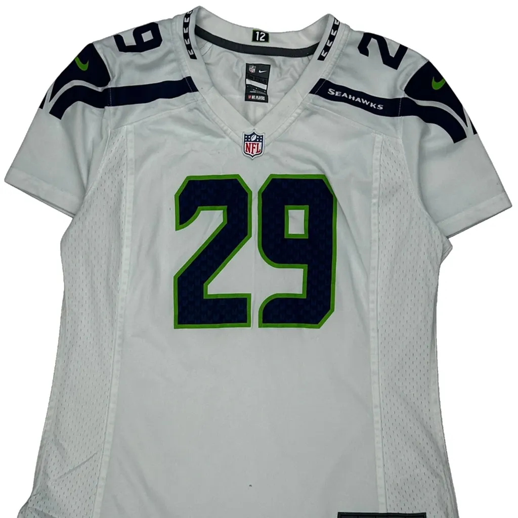 Seahawks Nike Nfl Jersey - Large White Polyester - Image 4