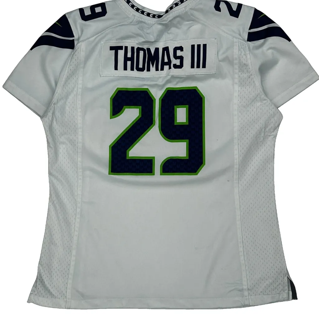 Seahawks Nike Nfl Jersey - Large White Polyester - Image 7
