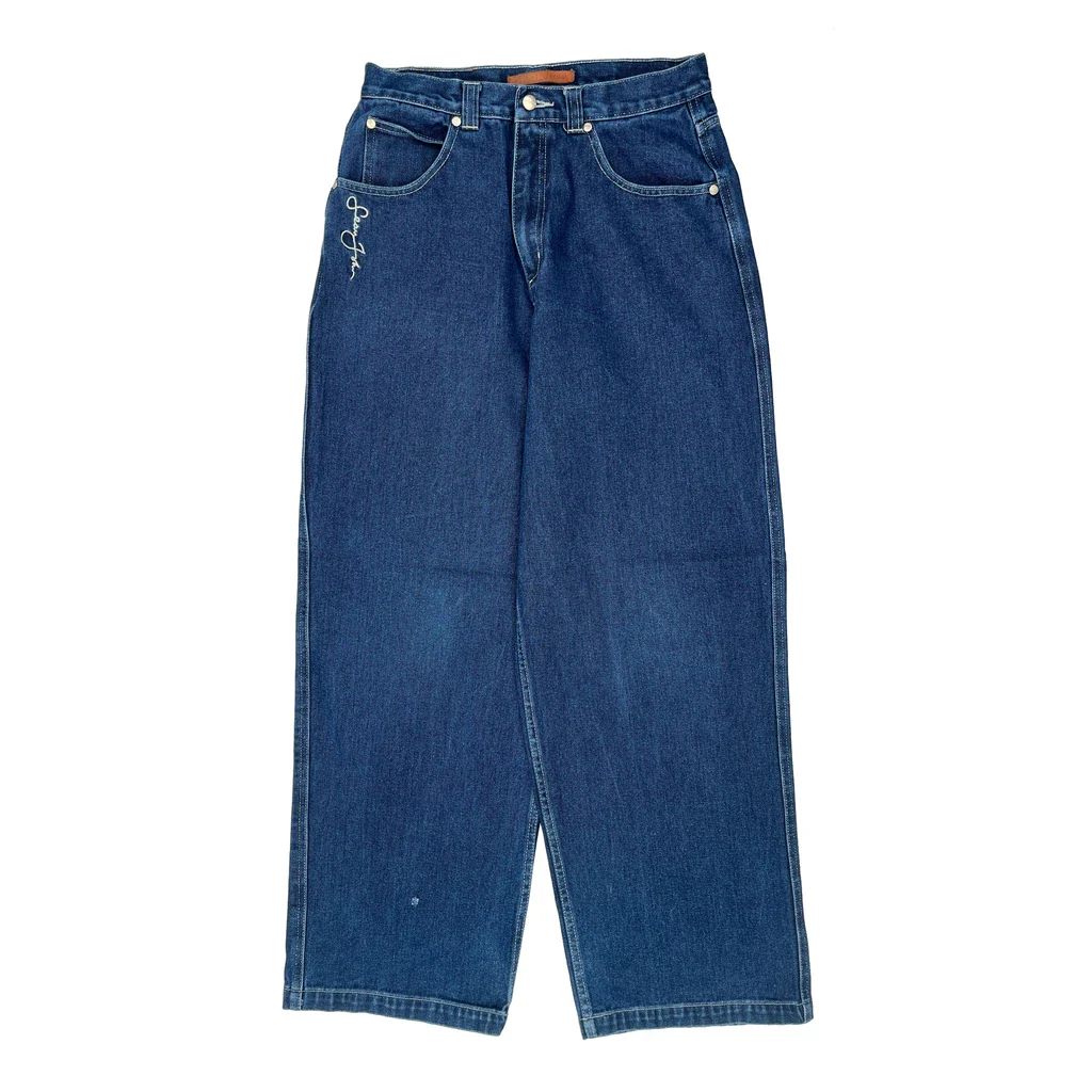 Sean John Wide Leg Jeans - 29W 30L Blue Cotton - Image 2