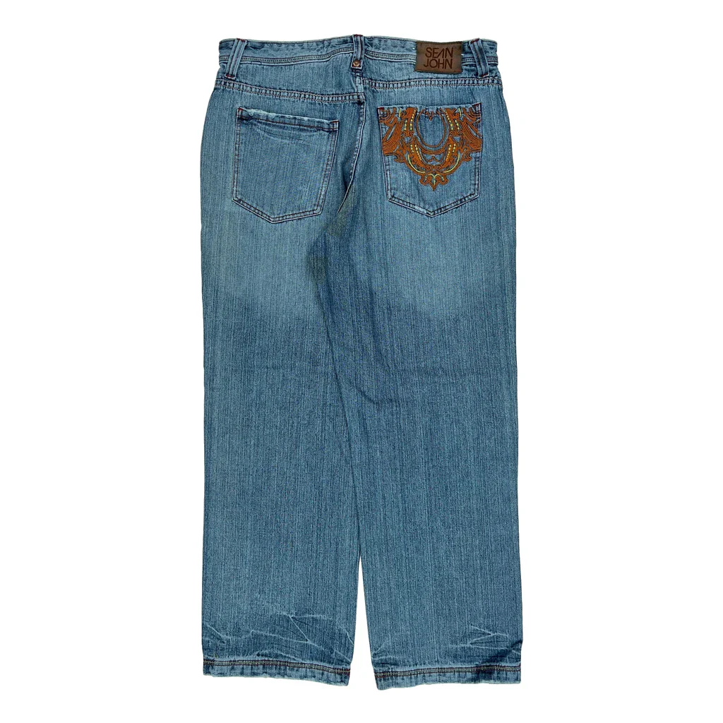 Sean John Jeans - 36W 32L Blue Cotton
