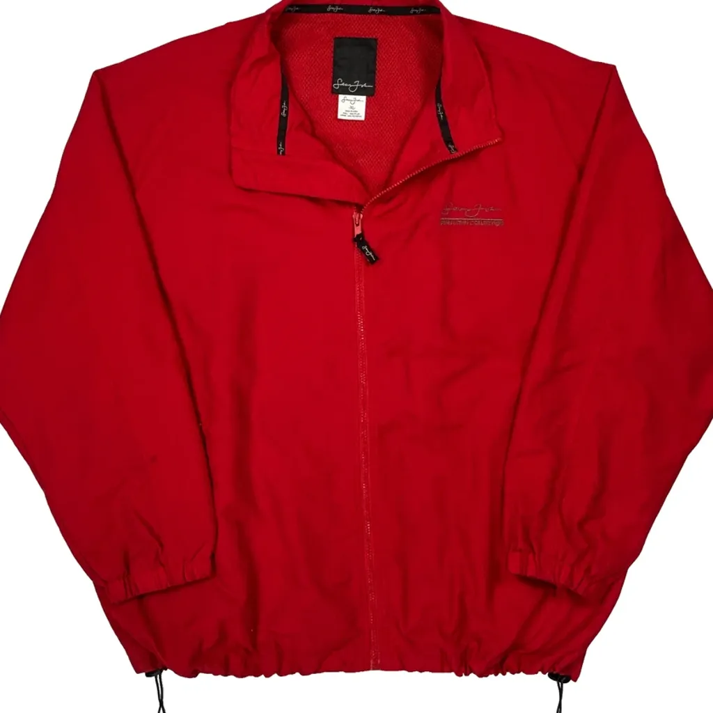 Sean John Windbreaker - XL Red Nylon - Image 4