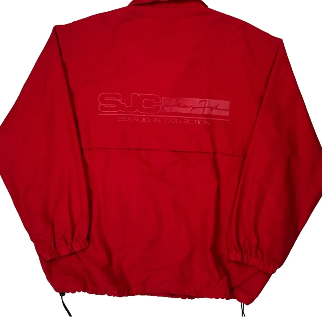 Sean John Windbreaker - XL Red Nylon - Image 6