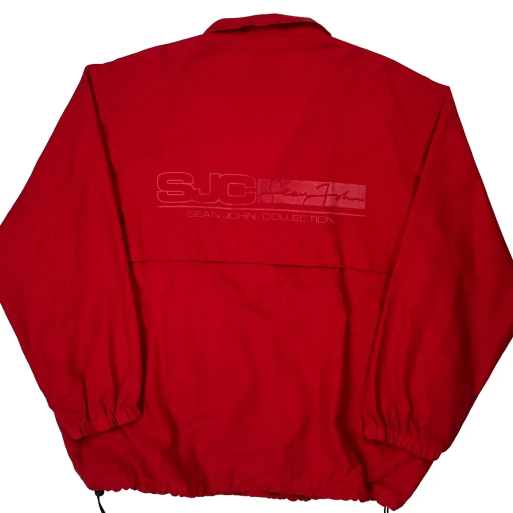 Sean John Windbreaker - XL Red Nylon - Image 7