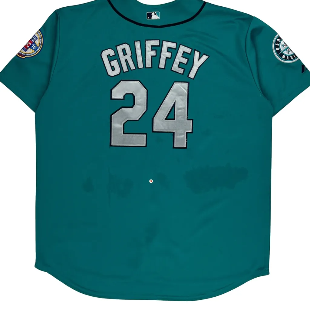 Seattle Mariners Cooperstown Collection Mlb Jersey - Large Green Polyester - Image 8