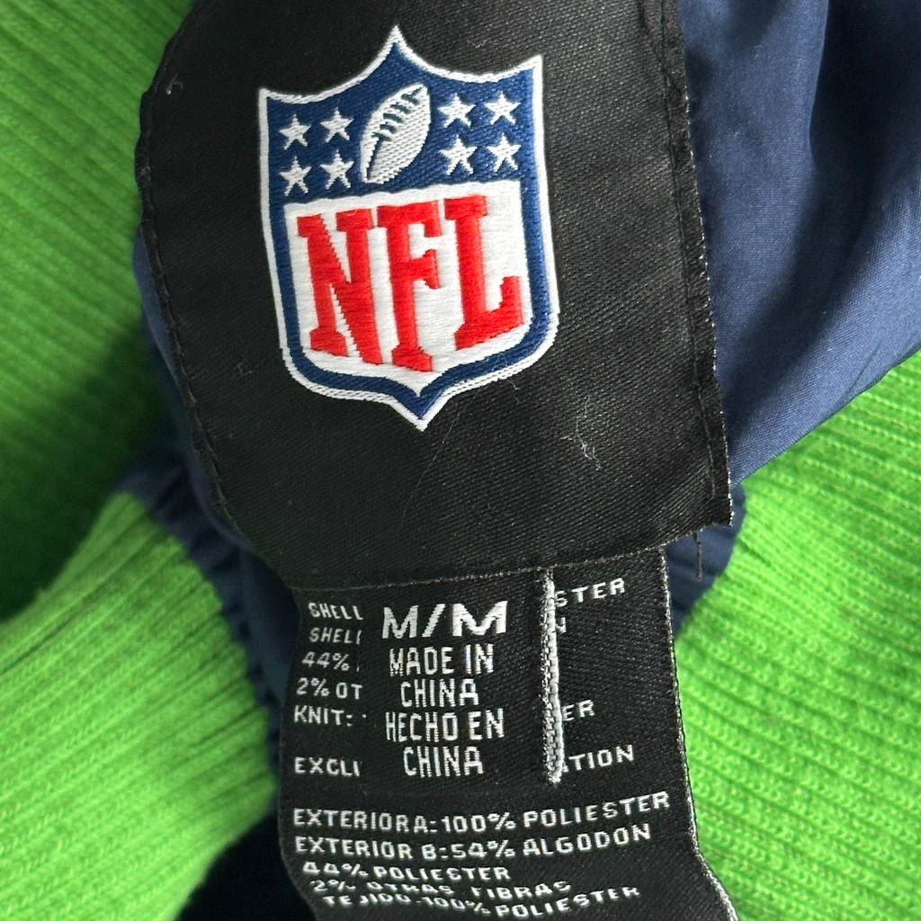 Seattle Seahawks Nfl Hoodie - Medium Grey Polyester - Image 3