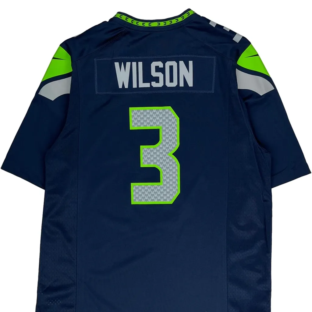 Seattle Seahawks Nike Nfl Jersey - Large Navy Polyester - Image 7