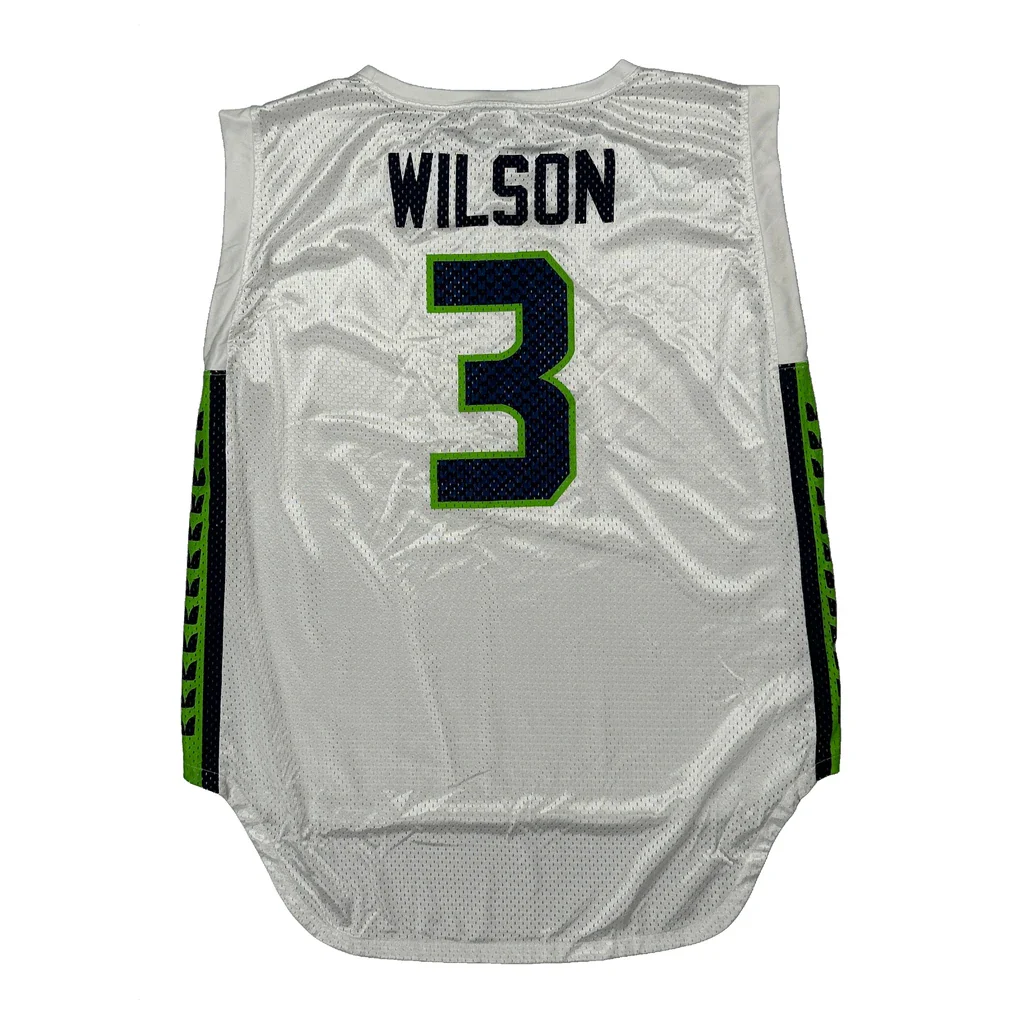 Seattle Seahawks Nike Nfl Jersey - Large White Polyester - Image 2