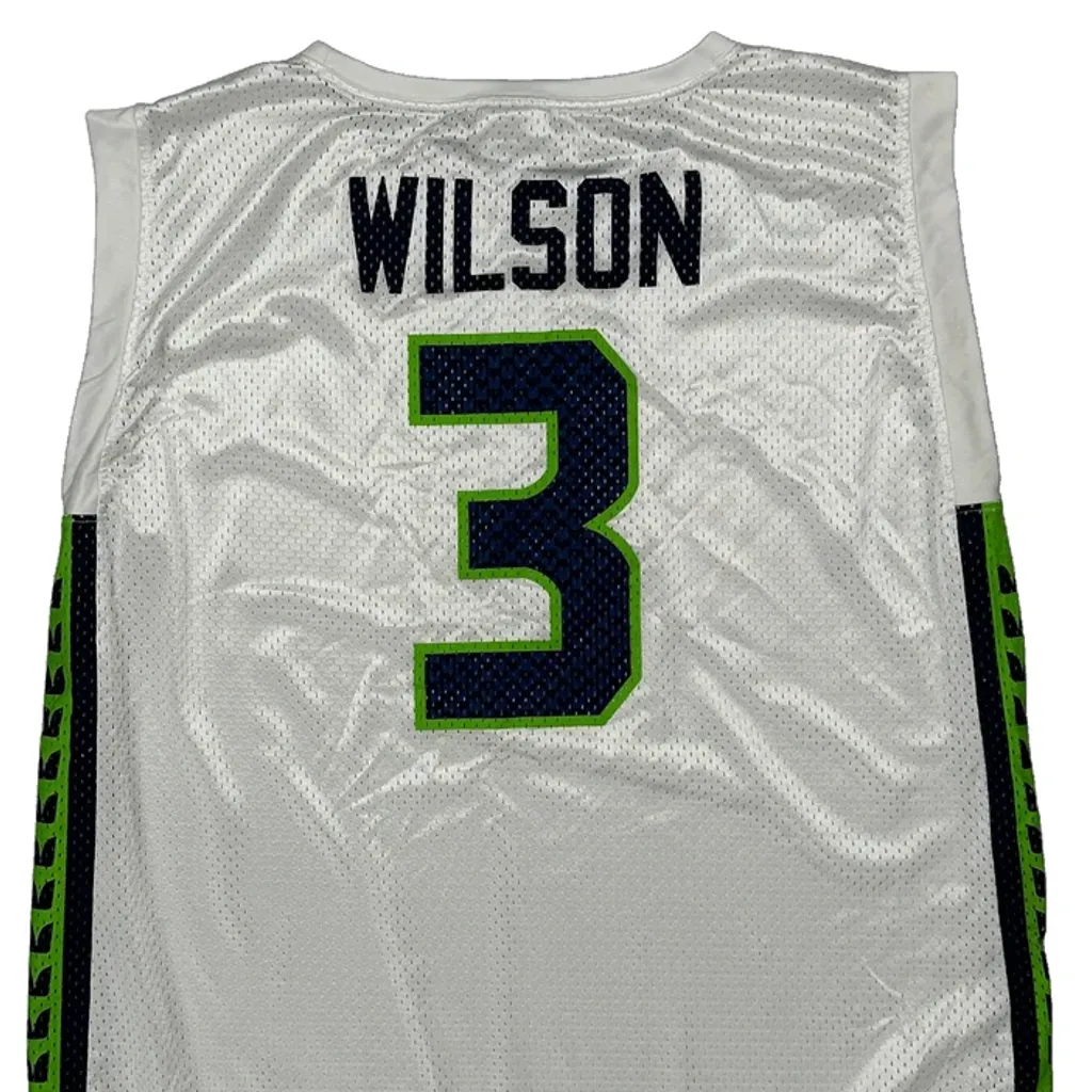 Seattle Seahawks Nike Nfl Jersey - Large White Polyester - Image 7