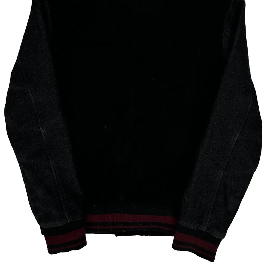 Selected Homme Varsity Jacket - Medium Black Wool Blend - Image 8