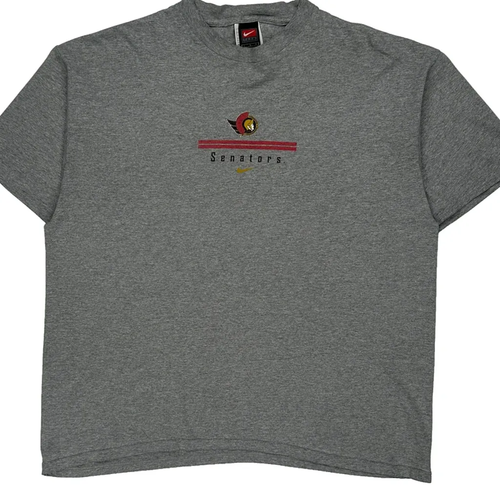 Senators Nike Graphic T-Shirt - Large Grey Cotton - Image 5