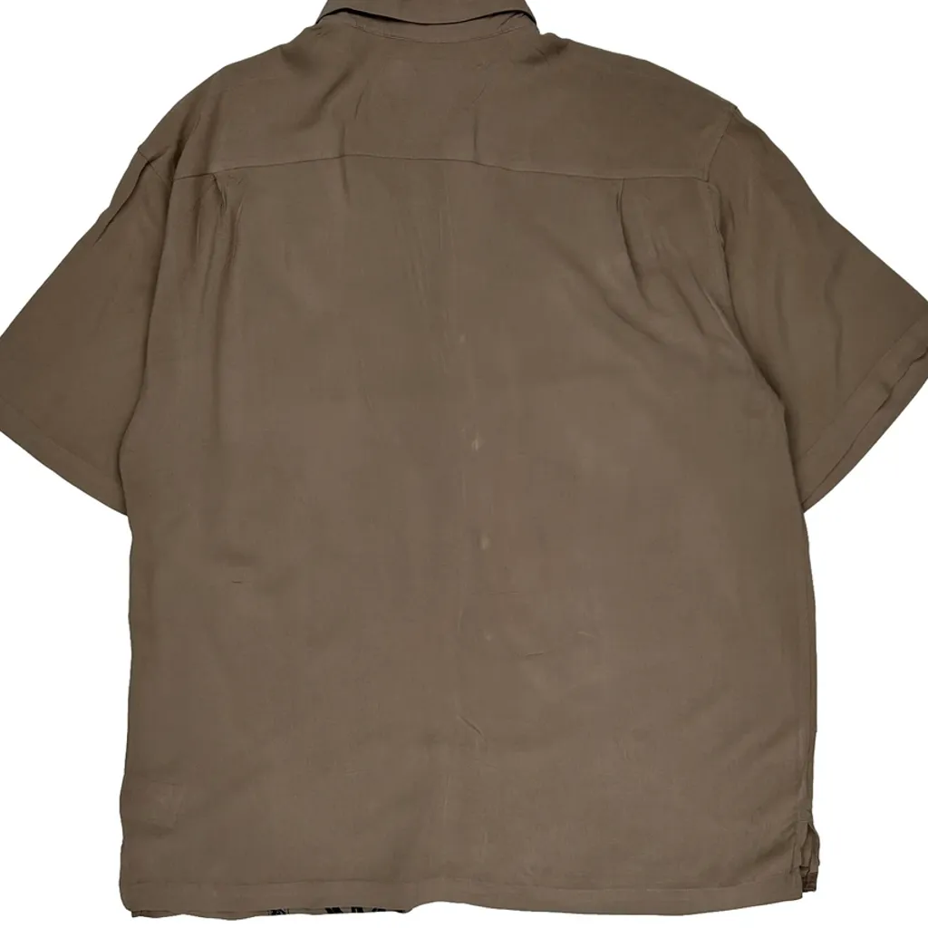 Seven Palm Hawaiian Shirt - XL Brown Cotton - Image 6