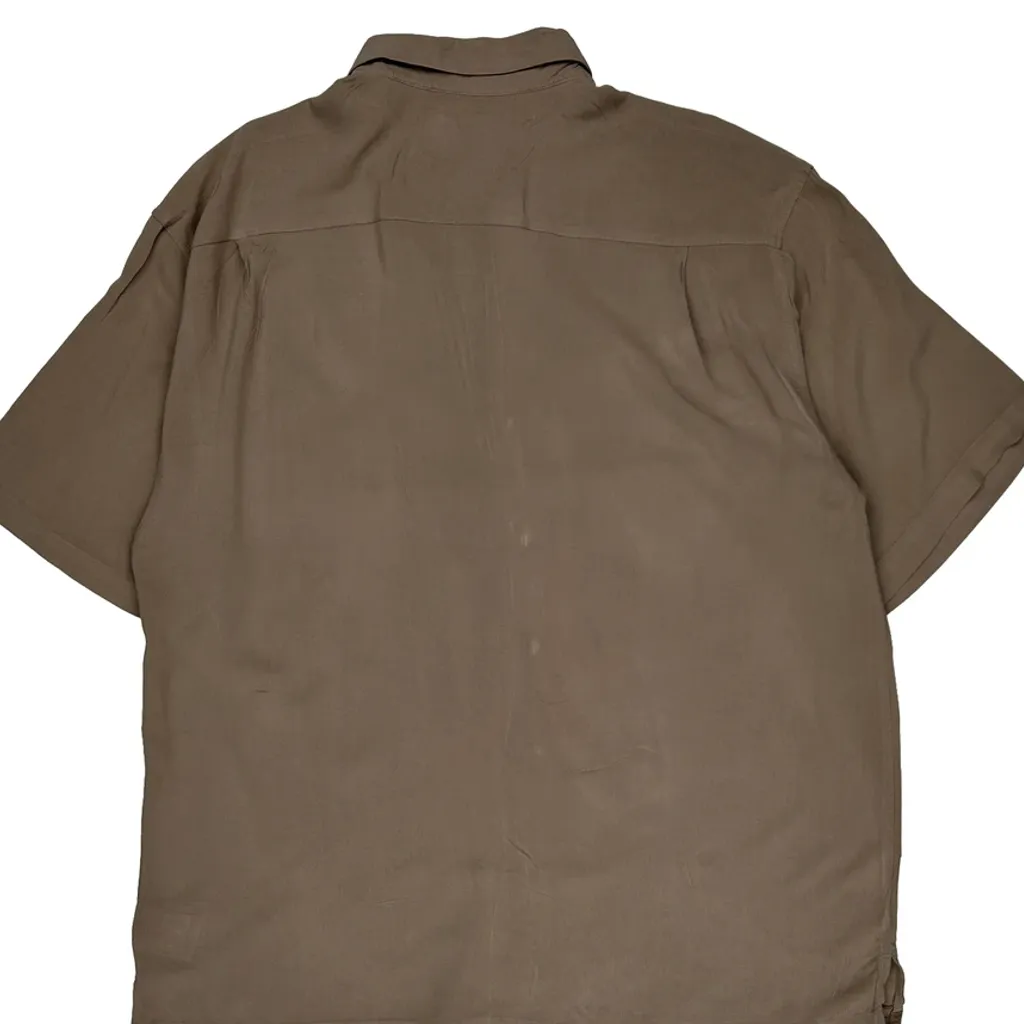 Seven Palm Hawaiian Shirt - XL Brown Cotton - Image 7