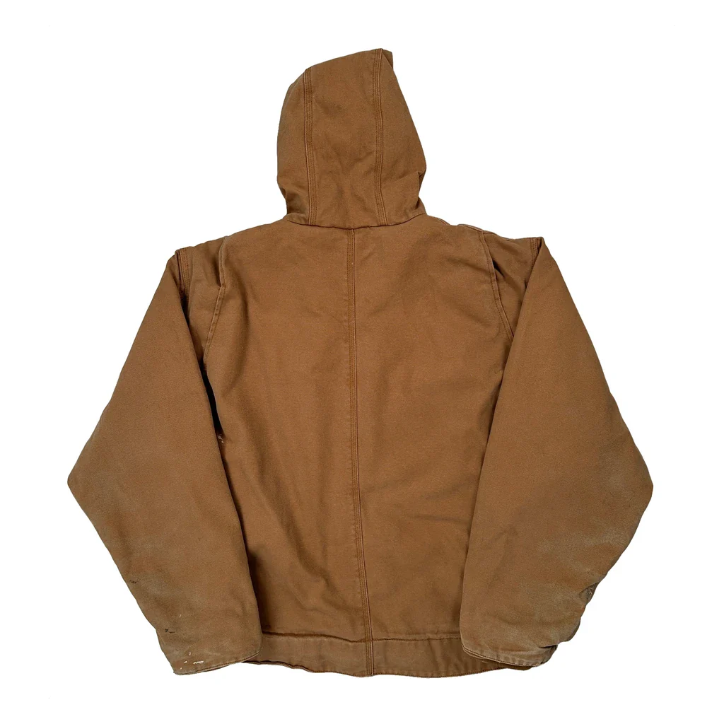 Sherpa Lined Bear Surf Boards Workwear Jacket - Large Brown Cotton - Image 2