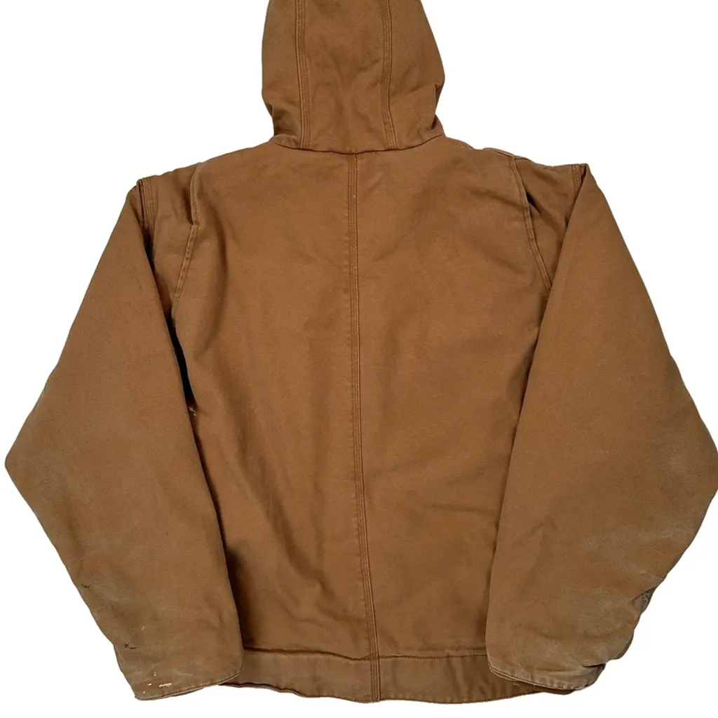 Sherpa Lined Bear Surf Boards Workwear Jacket - Large Brown Cotton - Image 7