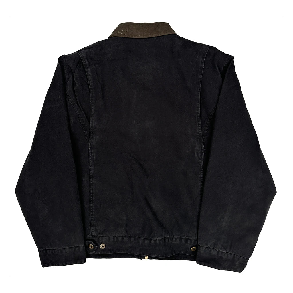 Sherpa Lined Dickies Detroit Chore Jacket - XL Black Cotton - Image 2